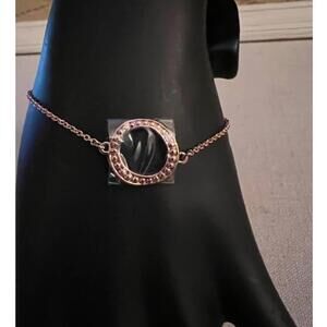 Rose gold bracelet w Swarovski crystal